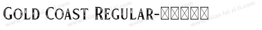 Gold Coast Regular字体转换